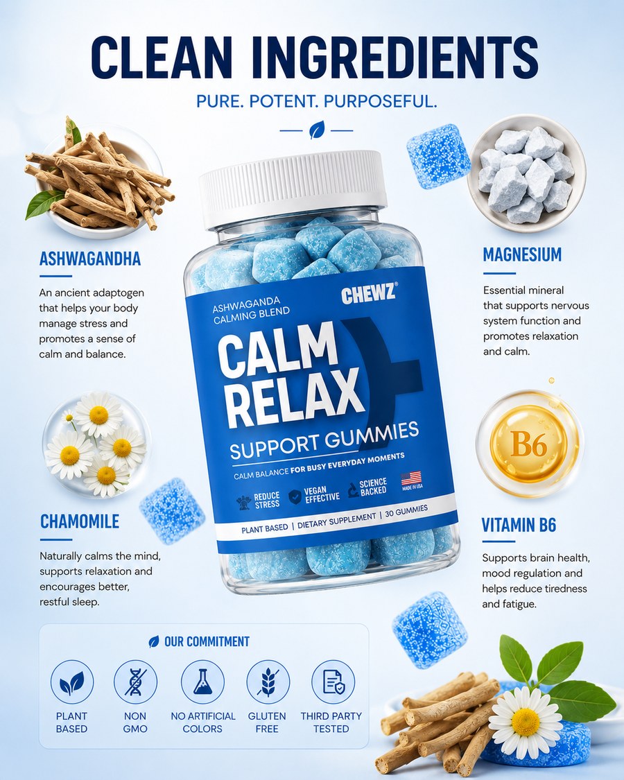 Amazon listing clean ingredients infographic design