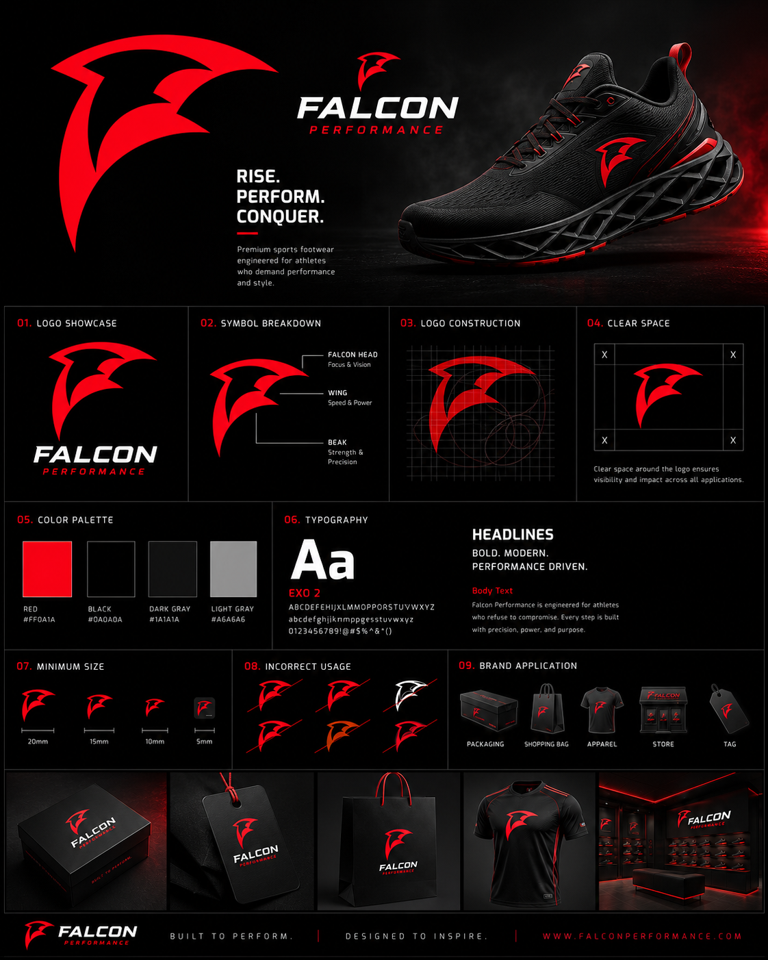 Complete Brand Guidelines portfolio sample