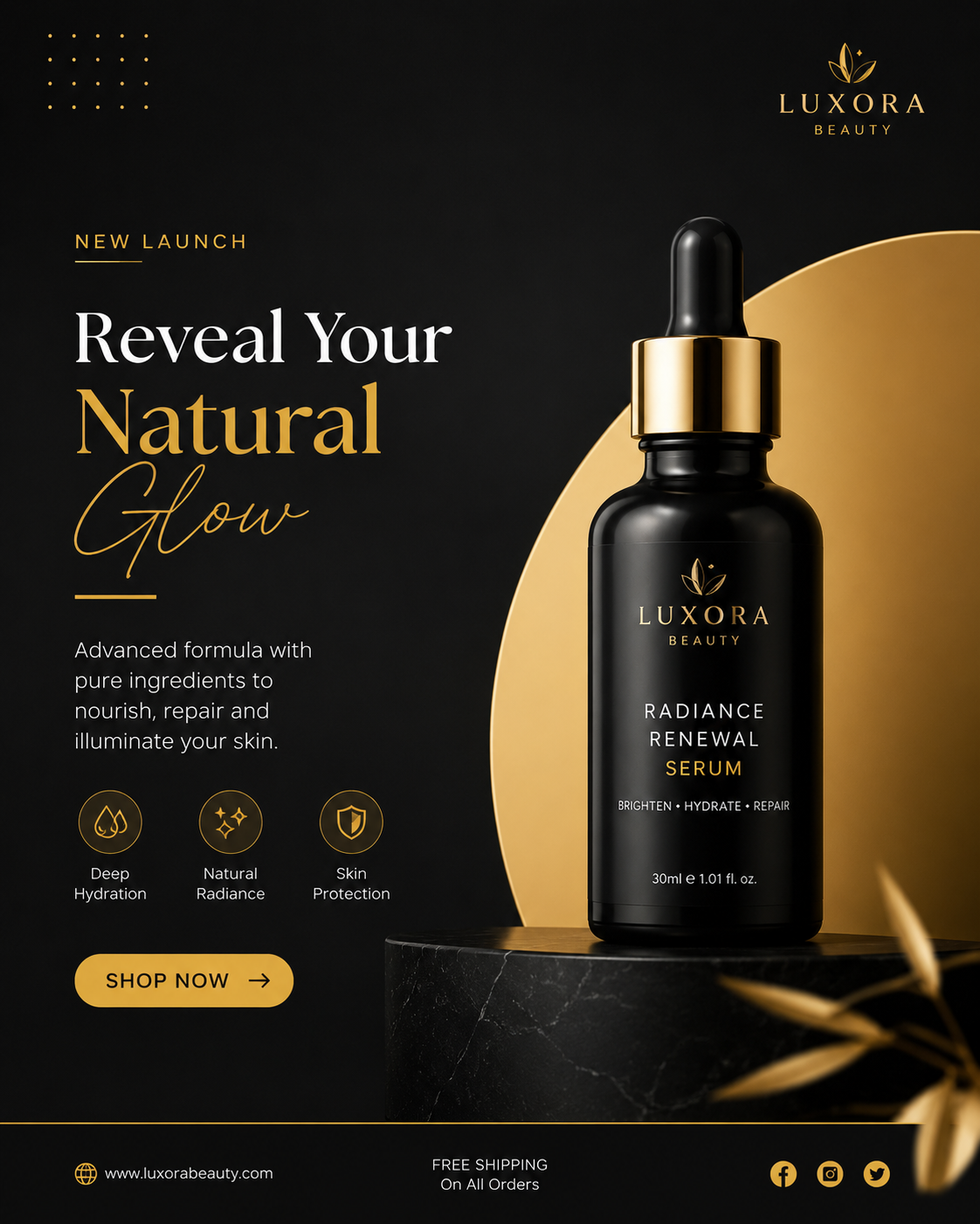 Minimal Product Launch Post portfolio sample