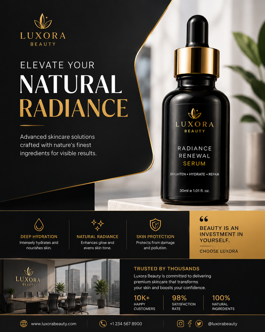 Corporate Beauty Brand Post portfolio sample