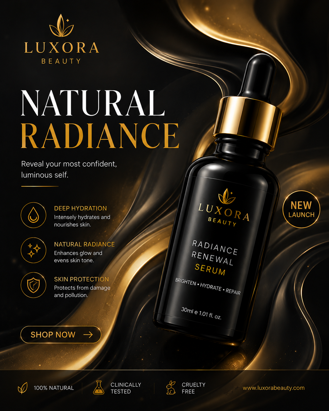 Luxury Radiance Campaign portfolio sample
